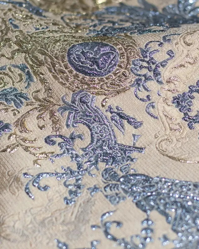 Brocado seda con lurex