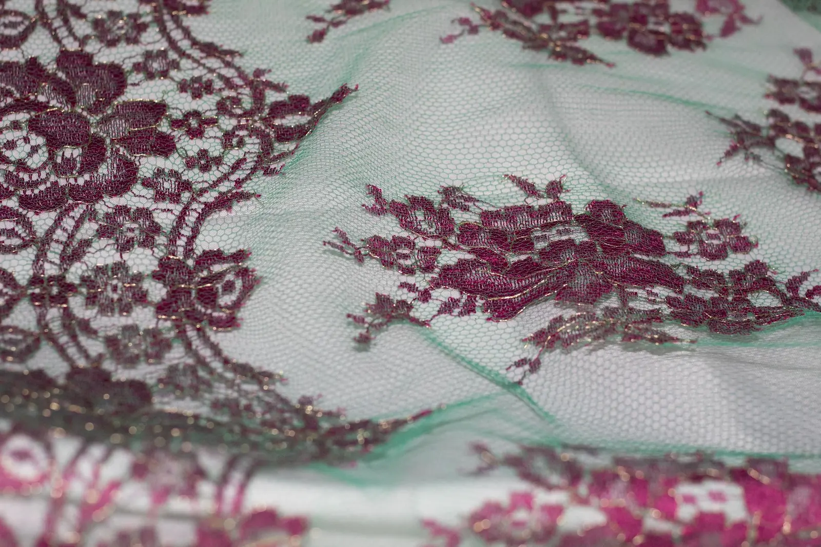 Encaje con lurex